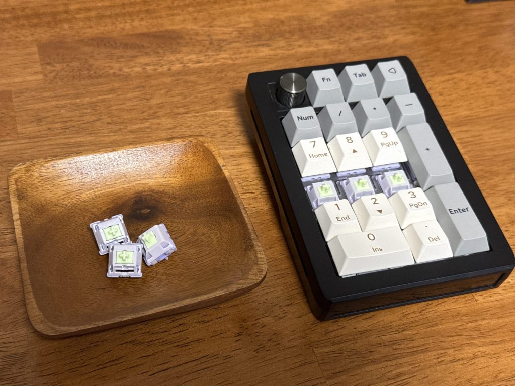 EK21とWisteria Linear V2軸